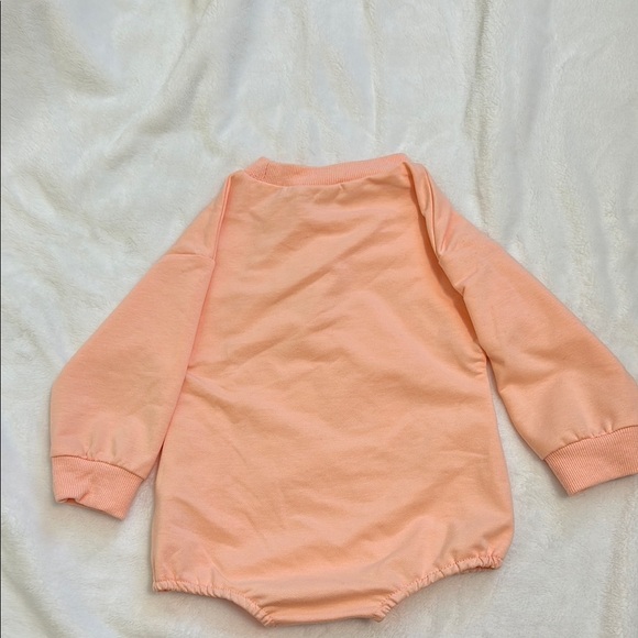 SHEIN Orange and Pink Bodysuit with Decorative Bow - Picture 3 of 3
